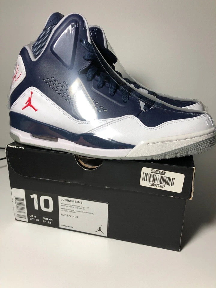 Jordan Flight SC-3 Midnight Azul Marino Rojo Jumpman Talla 10 Para hombres Lanzado 2014 Foto 1 de 4