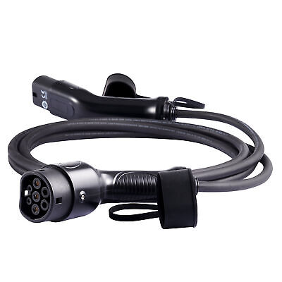 Type 2 To Type 2 EV Charging Cable Electric Vehicles Car Charger 32A 5m 1 Phase • 85.72€