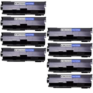 8 cartuchos de tóner negros para Epson Aculaser M2000 M2000D M2000Dn M2000DT M2000DTN - Imagen 1 de 3