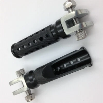 Black Foot Pegs For YAMAHA FZR 600 XJ 600S YZF 600R 750R 1000 FZS1 FZ-1 R1 R6 - Image 1 of 4