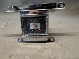1965 1966 Ford Galaxie 500 Instrument Panel Clock Dash Housing Lens Trim Custom - Foto 1 di 9