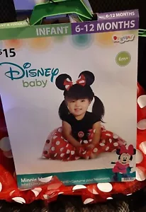 NIP Disguise Disney Baby MINNIE MOUSE Dress & Ears WDW Costume Infant 6-12 mo - Picture 1 of 6
