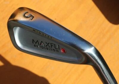 Forged Maxfli Revolution Midsize Multilayer 5 Iron Gold R300 Steel Shaft - Image 1 of 3