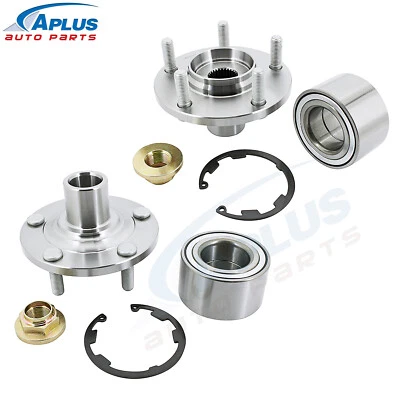 Par de conjuntos de cojinetes de cubo de rueda delantera para Mazda 3 2005-08 2,0 L 2,3 L tracción delantera sin ABS Foto 1 de 4