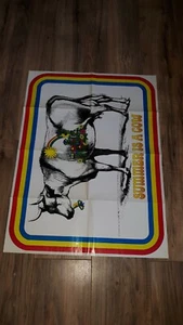 Vintage Scholastic Summer is a cow Poster 22 X 30 hipster colorful unique - Picture 1 of 7