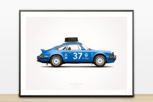 Classic Porsche 911 Carrera RS Rally Racer (GP Edition) Poster Print - Picture 1 of 2
