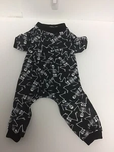 Skeleton Halloween Costume Jumpsuit Pajamas Dog/Cat Size Small Puppy - Picture 1 of 2