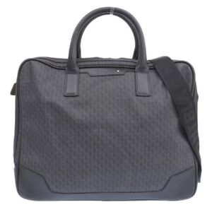 MONT BLANC Meisterstuck Monogram Pattern Leather 2way Briefcase Bag Men's