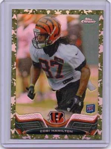 Cobi Hamilton 2013 Topps Chrome Rc RIFRATTORE MIMETICO Ser#d 490/499 Rookie Bengals - Foto 1 di 1