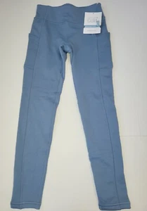 Athleta Girl Altitude Edge Stash Tight size Medium 8-10 blue NWT fleece lined - Picture 1 of 5