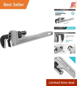 10-inch Aluminum Pipe Wrench Adjustable Mechanical Tool for Plumbing Repairs - Picture 1 of 9