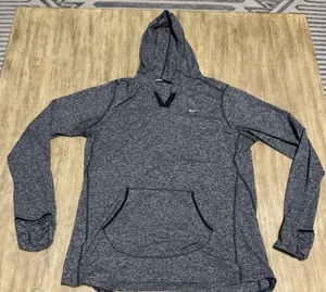 Nike Running Dri-Fit Hooded Element Shirt Damen XL Langarm meliert grau - Bild 1 von 13