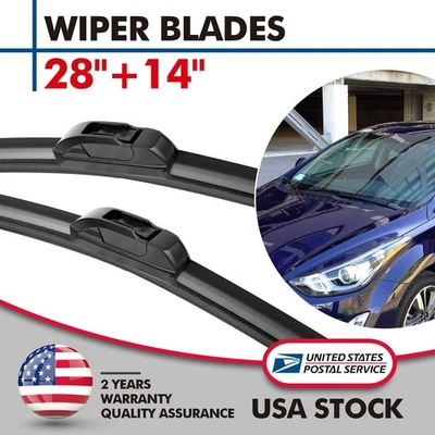 OEM Quality Windshield Wiper Blades Pair 28" 14" For Toyota PRIUS C 2012-2019 — 第 1/4 张图片