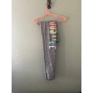 Justice Girls leggings size 10 Gray Rainbow - Picture 1 of 4