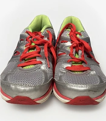 耐克女式跑步鞋灰色绿色 599571-007 9 码复古 2013 — 第 1/4 张图片