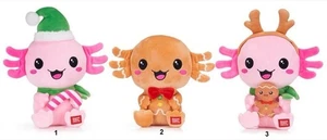 Axolotl Weihnachtsedition Plüsch Wichtel Rentier Lebkuchenmann Kuscheltier Neu ♥ - Bild 1 von 1