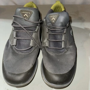 Lacoste Performance Sneakers Grey Mesh & Light Green Accent On Heel Men’s Sz 10 - Picture 1 of 8
