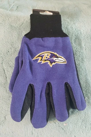 Baltimore Ravens Gloves Sports Logo Utility Work Gloves NEW Cover