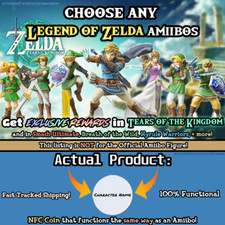 Legend of Zelda amiibo NFC coin Choose ANY Character! Not Amiibo Figure!