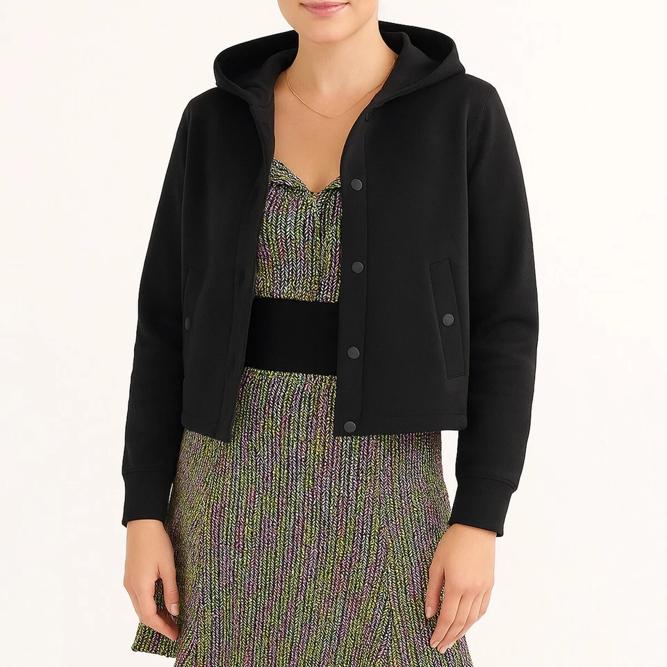 Sudadera con capucha negra discreta Cabi 2025 para mujer nueva con etiquetas, estilo 1200, XXS-XXL Foto 1 de 2