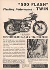1956 BSA 500 Flash Twin - Vintage Motorcycle Ad