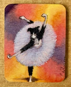 BORDER COLLIE 'WHIRL, BALLERINA WHIRL' COASTER - Picture 1 of 1