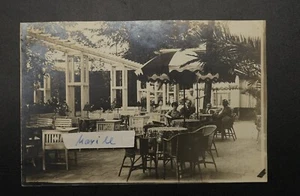 Photo Old 1927 Berlin Köpenick Flower Garden Restaurant View Inn Postcard - Picture 1 of 2