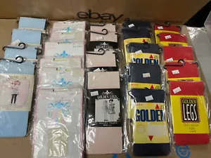 Huge Lot Of Girls Tights 0-12 / Golden Legs (24) Pink Red White Blue Navy NIP - Picture 1 of 8