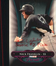 2010 TRISTAR Pursuit Autographs Purple #11 Nick Franklin /1