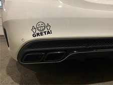 Aufkleber Fuck you Stinkefinger Mittelfinger Smiley Autoaufkleber Sticker Greta