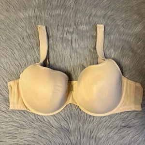 Sujetador forrado Catherines para mujer talla 46C beige con aros cierre trasero - Imagen 1 de 8