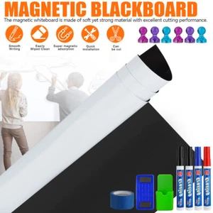 Magnetic Whiteboard 50*100cm White Board Dry Wipe Notice Office School Home - Picture 1 of 12