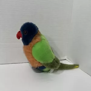 Rainbow Lorikeet Plush Soft Toy Bird w/Sound 15cm Stuffed Animal b Wild Republic - Picture 1 of 4