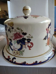 Masons Ironstone Blue Mandalay Pattern Stilton Cheese Dome Hand Painted B22 - Picture 1 of 5