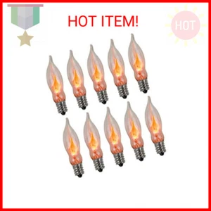 Creative Hobbies A101 Flicker Flame Light Bulb -3 Watt, 130 Volt, E12 Candelabra - Picture 1 of 2
