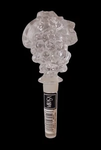 Tapón de botella de vino de cristal de plomo austriaco colección de uva Mikasa nueva idea de regalo - Imagen 1 de 10