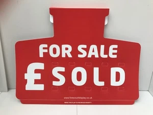 X 10 Car for sale sign Auto price Board / sun visor unit complete with numbers  - Picture 1 of 4