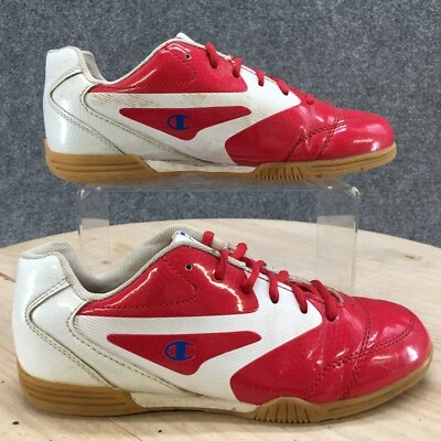 Champion Zapatos Para Hombres 5 Tenis Con Cordones Planos 143490 Rojo Imitación Cuero Parte Superior Baja Foto 1 de 4