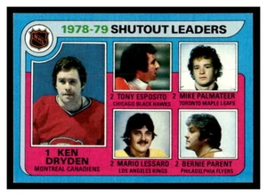 1979 Topps Hockey #8b Dryden Esposito Palmateer Lessard Parent LL 125E - Imagen 1 de 2