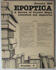 Epoptica Magazine numéro 3 janvier 1983 Jeff Busby tours de magie MZ8M