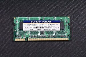T533SA1G/H Super Talent 1GB DDR2 SoDimm Memory Unbuffered 533MHz PC4200 Hynix