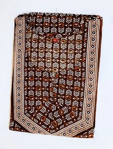 Women XL Night Gowns Pure Cotton Nighty Maxi Block Print 48" Size Nighty Maxi - Picture 1 of 12