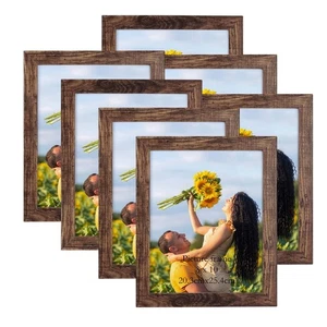 8x10 Picture Frame Set of 7, Rustic Frames Display 8 by 10 Inch Photo for Wal... - Picture 1 of 6