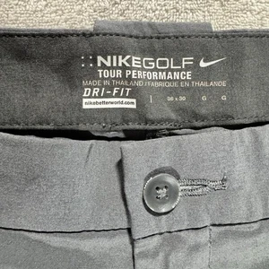 Nike Golf Tour Performance Dri Fit Pantaloni da Golf Uomo Taglia 36x30 Grigio Elasticizzato - Foto 1 di 7