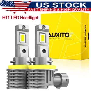 Kit de faros LED AUXITO H11 100W bombilla de haz bajo súper brillante 6500K devolución gratuita - Imagen 1 de 12