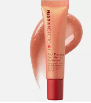 Ole Henriksen Pout Preserve 唇部护理 – 草莓索贝珠光,0.4 盎司 — 第 1/4 张图片