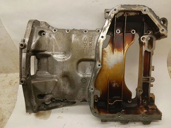 2010-2018 Hyundai Santa FE 3.5 Upper Oil Pan Aluminum Assembly OEM With Warranty Foto 1 de 4