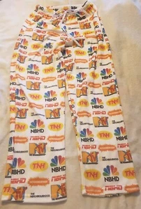 NBHD The Neighbourhood Logo Fleece Pajama Pants Boys Size Medium With Pockets - Picture 1 of 3