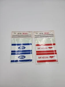 Vintage FORD RACING Decal Hot Rod Drag Racing Muscle Car MUSTANG Deadstock - Picture 1 of 8
