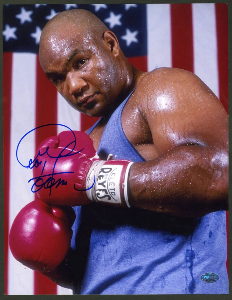 George Foreman SIGNED 11x14 Photo Boxing Champion HOF Champ PSA/DNA AUTOGRAPHED - Image 1 of 1